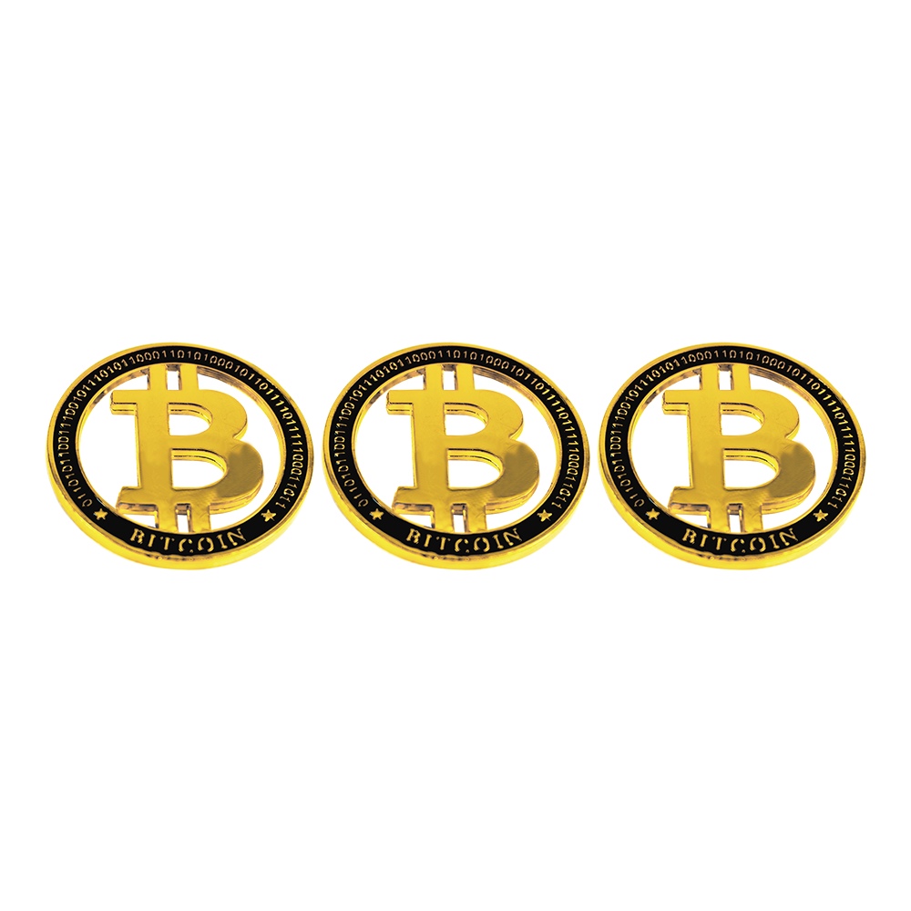 ZEstaw monet kolekcjonerskich bitcoin